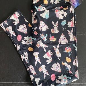 Easter bunnies & Easter eggs leggings.